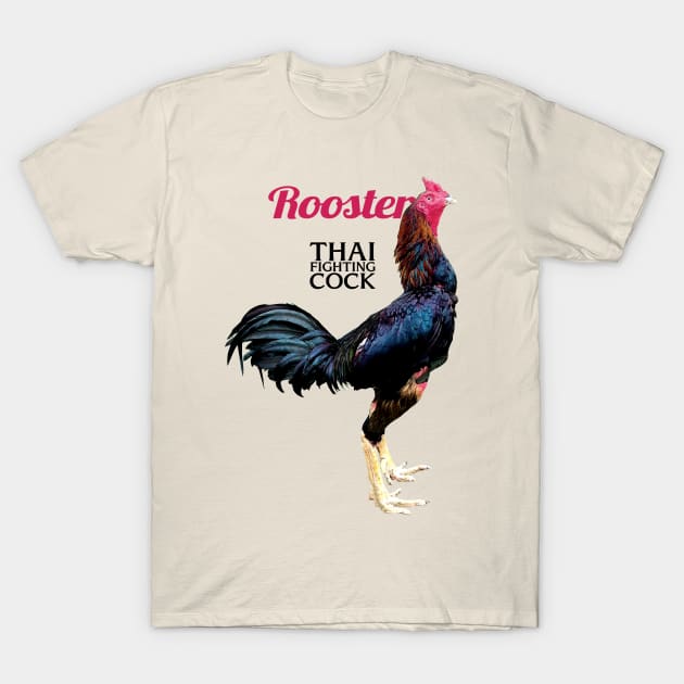 Thai Fighting Rooster T-Shirt by KewaleeTee